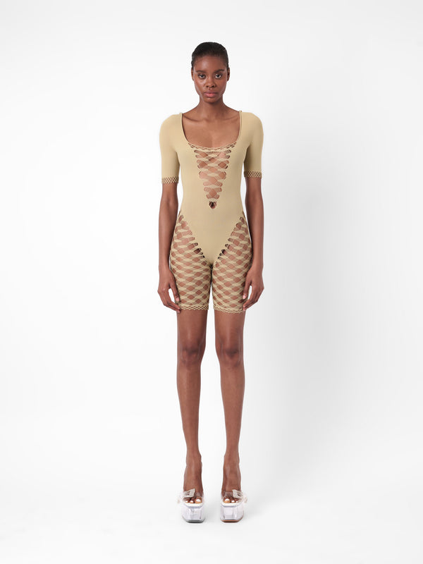 poster girl Shelly Playsuit Clay