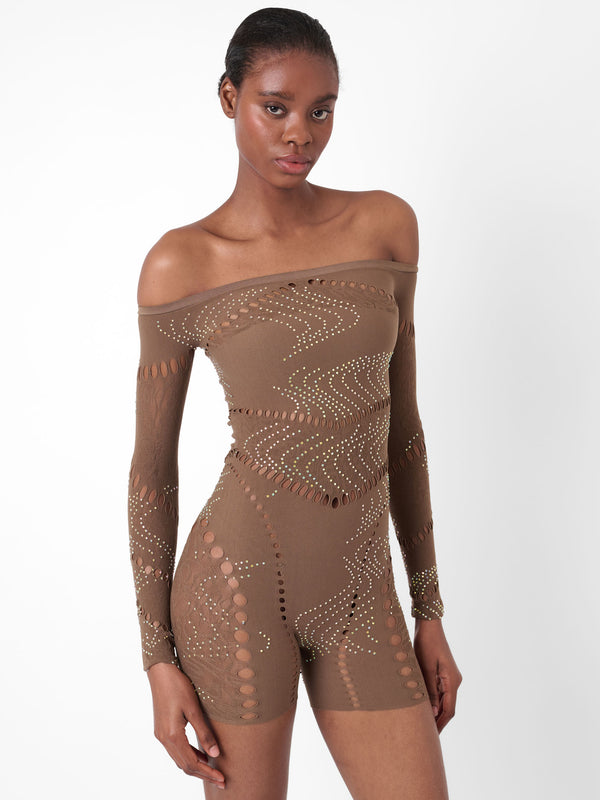 Poster Girl Sonya Jumpsuit Kahlua Brown