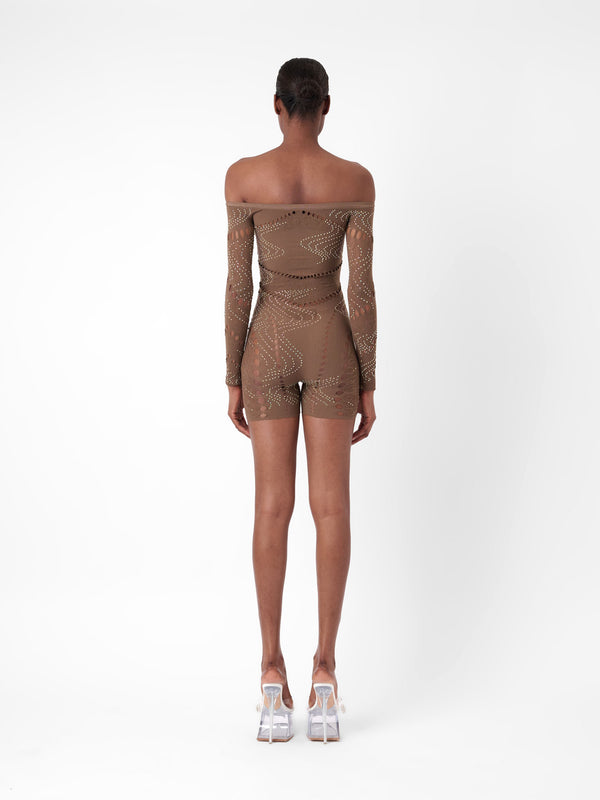 Poster Girl Sonya Jumpsuit Kahlua Brown