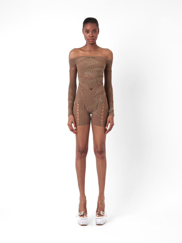 poster girl Sonya Jumpsuit Kahlua Brown