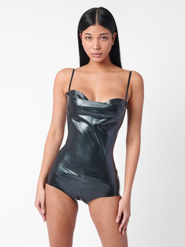 Poster Girl Tart Latex Top Black