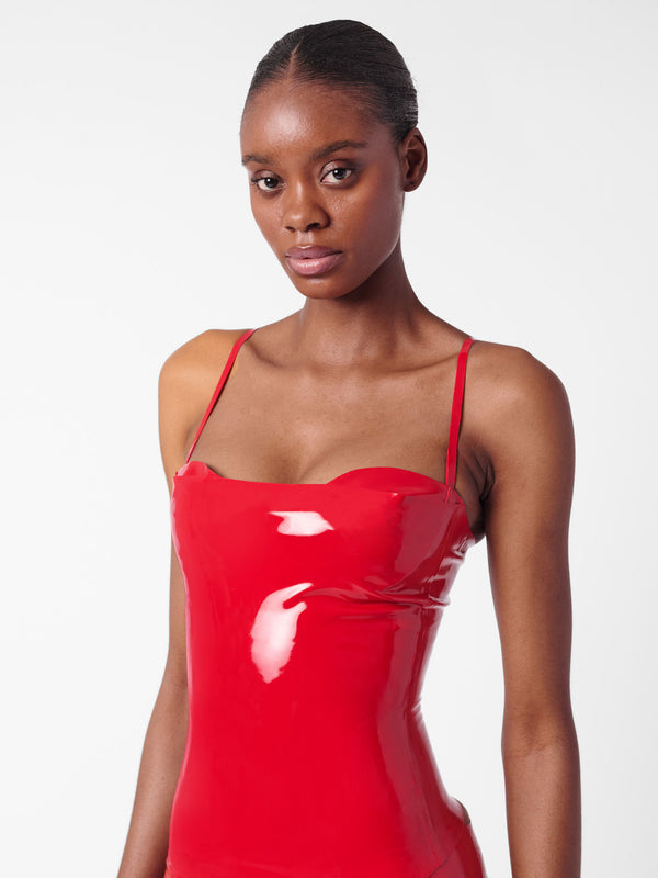 Poster Girl Tart Latex Top Red