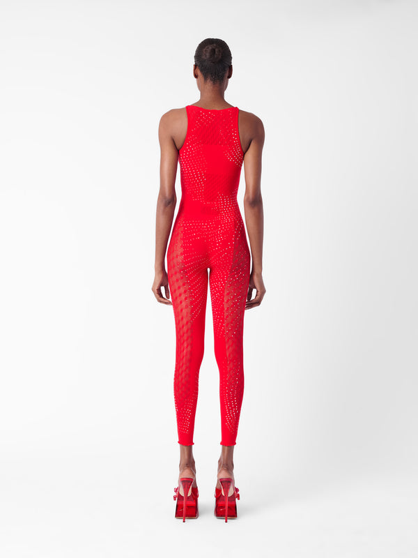 Poster Girl Rhinestoned Janice Jumpsuit Heartbreaker