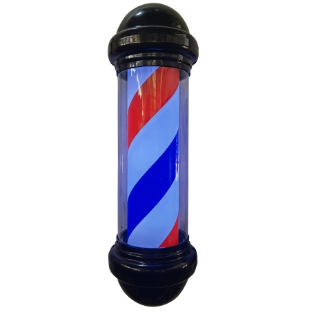 postquam BARBER POLE NEGRO CON AZUL Y ROJO (72X23X32)