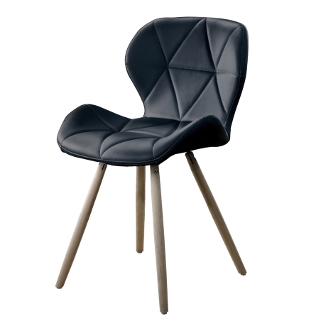 postquam CHAIR EI. QU. BLACK (54 5X53X71-CHAIR FLOOR 45 5)