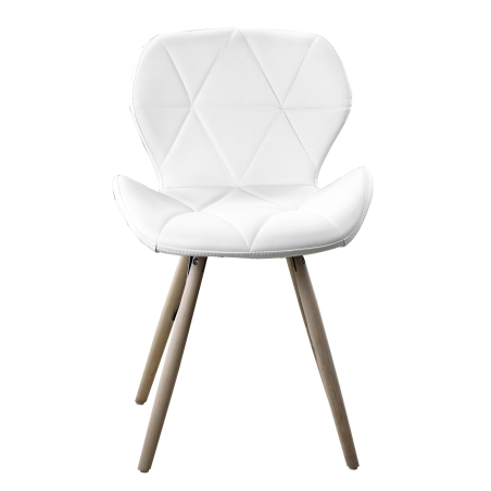 postquam CHAIR EI. QU. WHITE (54 5X53X71-CHAIR FLOOR 45 5)