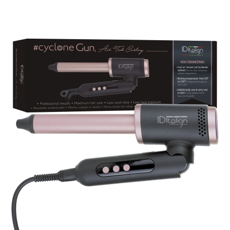 postquam CYCLONE GUN AIR TECH CURLING. FOLDABLE CERAMIC CURLING IRON