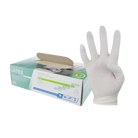 postquam GUANTES LÁTEX AMBIDIESTRO CON POLVO CAJA 100UDS