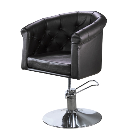 postquam ARMCHAIR ROUND DOT BLACK