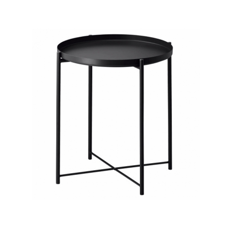 postquam BERLIN PLATE BLACK AUXILIARY TABLE