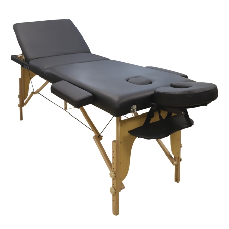 postquam FOLDING STRETCHER IN WOOD 3 BODIES BLACK