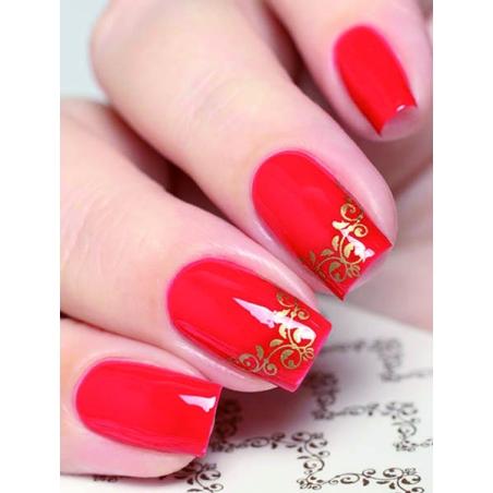 postquam NAIL ART STICKERS. BROWN FILIGREE