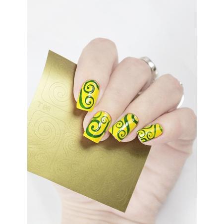 postquam NAIL ART VINYL MASK. GOLD WAVES