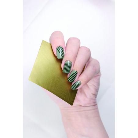 postquam NAIL ART VINYL MASK. SILVER ZEBRA