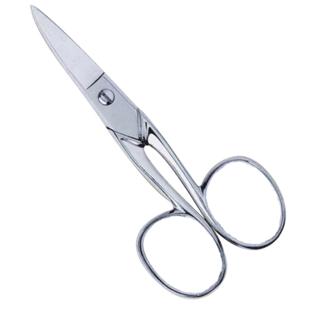 postquam NAIL SCISSOR 3.5" GOLD SILVER