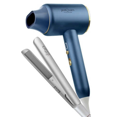 postquam VELOCE IONIC BLUE B HAIR DRYER + USB STRAIGHTENER SILVER