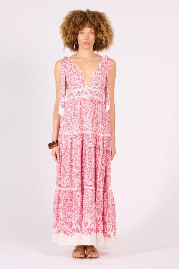Poupette St Barth Long Dress Perla