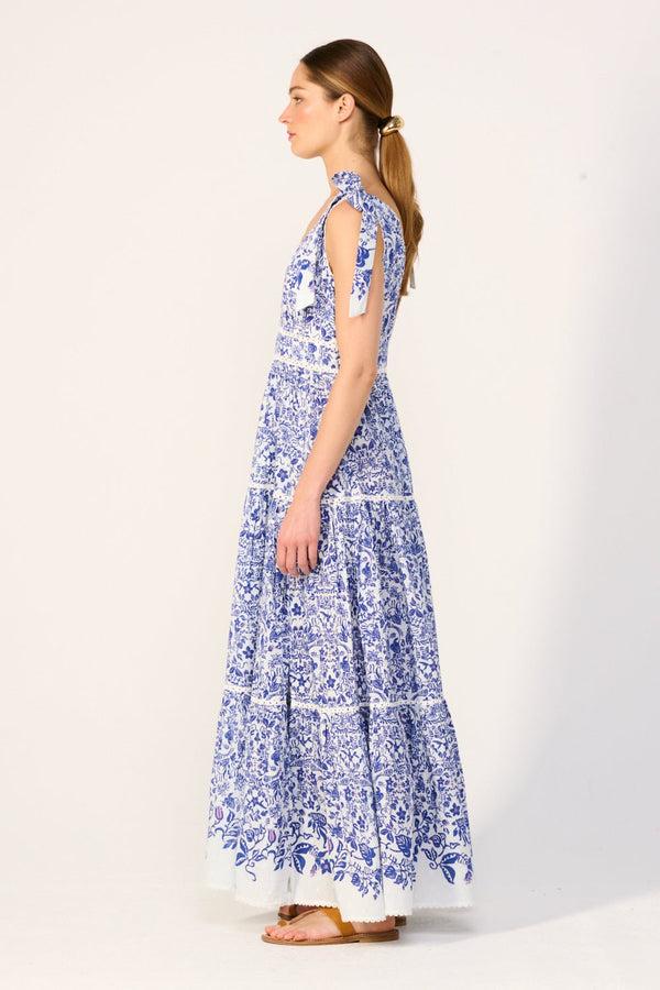 Poupette St Barth Long Dress Perla