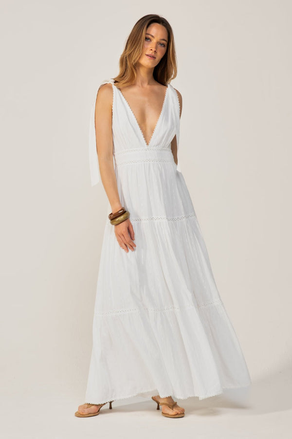 Poupette St Barth Long Dress Perla