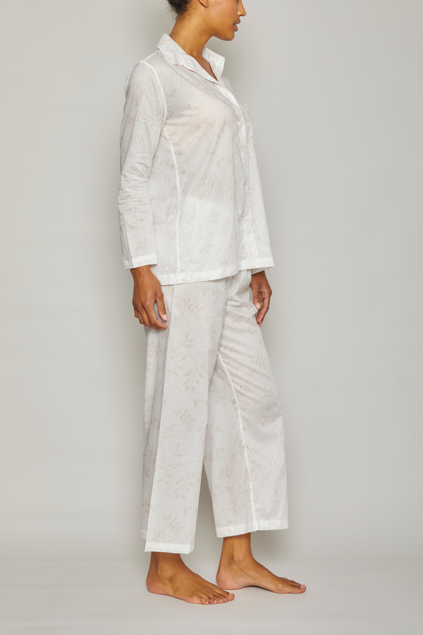 Pour Les Femmes Hummingbird Long Sleeve Pajama Set - Pink