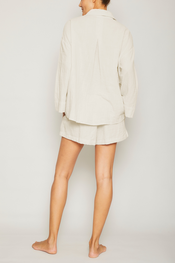 Pour Les Femmes Angel Boxing Short Set - Natural