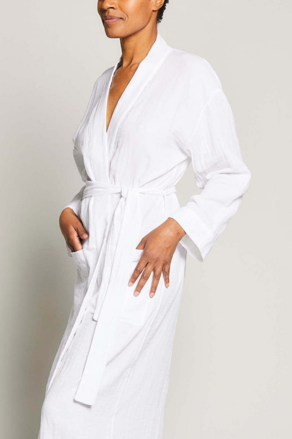 Pour Les Femmes Angel Long Robe - White