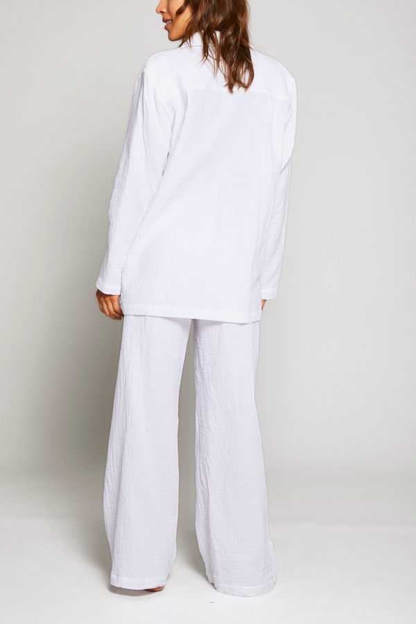 Pour Les Femmes Angel Pajama Set - White