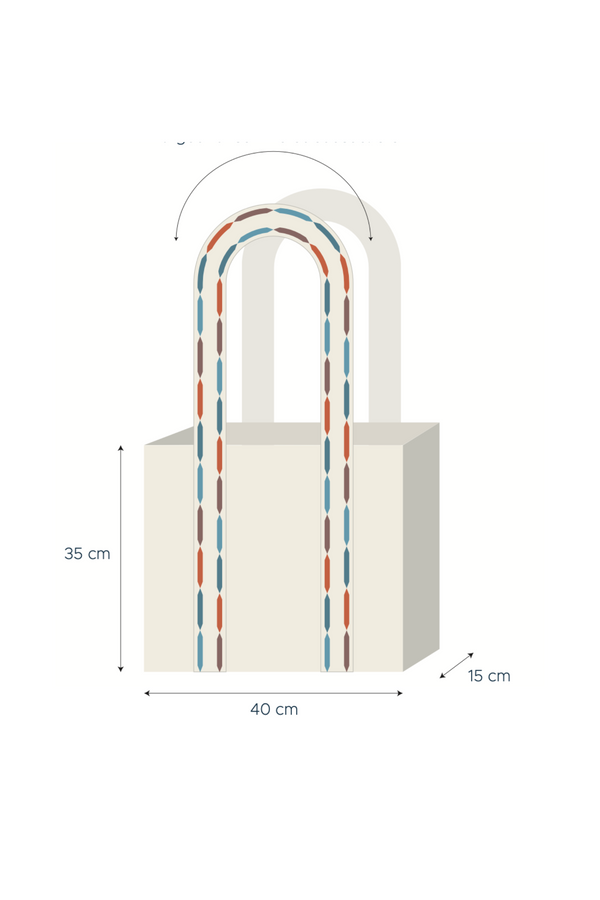 Pour Les Femmes Beach Bag - Blue Multi Stripe