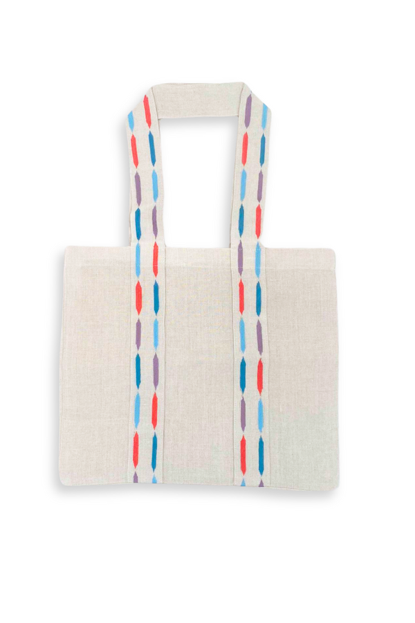 pour les femmes Beach Bag - Blue Multi Stripe