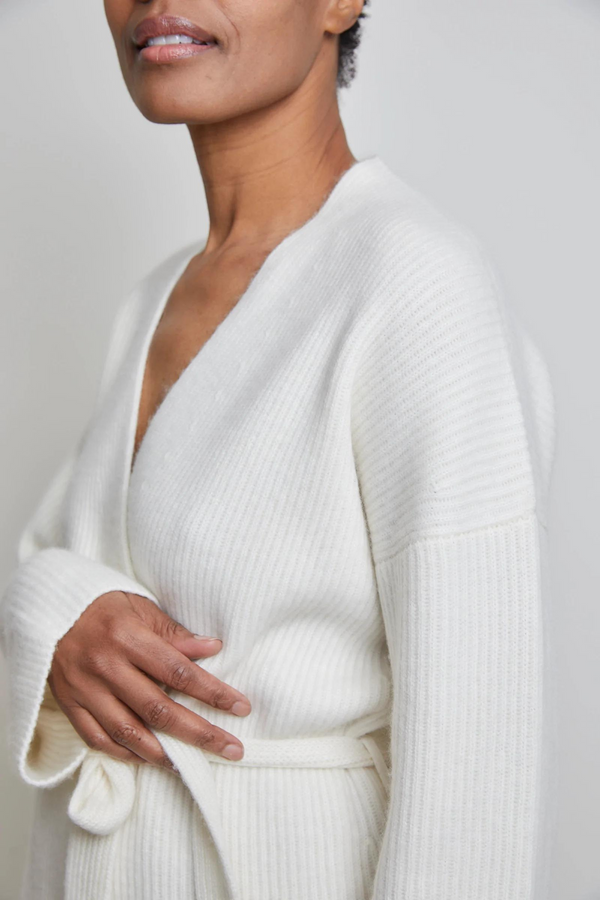 Pour Les Femmes Cashmere Robe - Cream