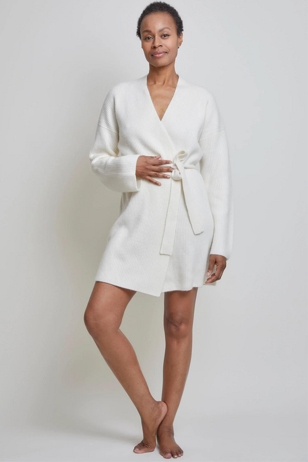 Pour Les Femmes Cashmere Robe - Cream