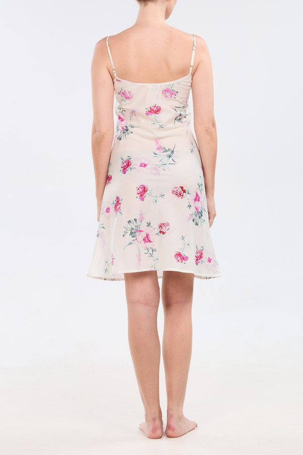 Pour Les Femmes Classic Slip Dress - Roses