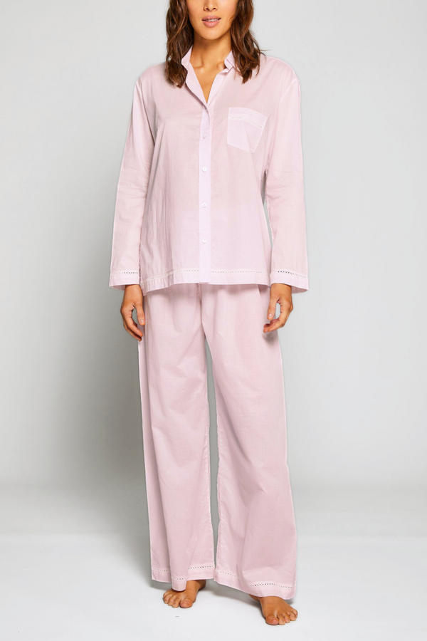 pour les femmes Classic Style Pajama Set - Pink