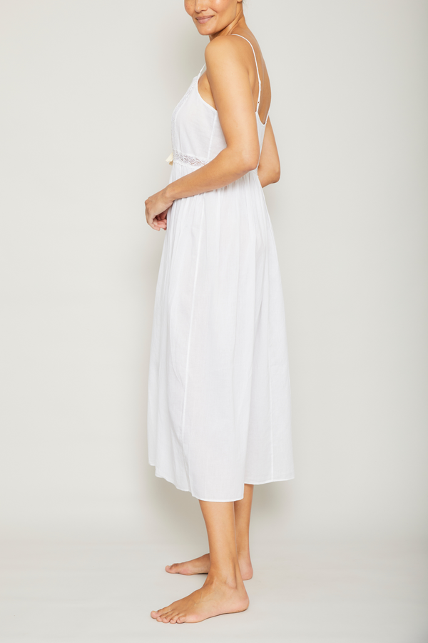 Pour Les Femmes Embroidered Lace Nightgown