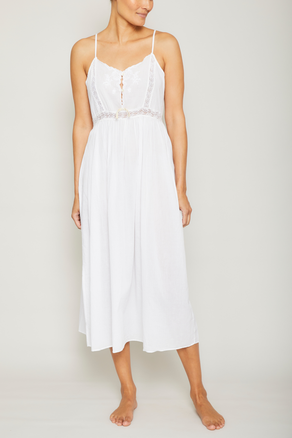 pour les femmes Embroidered Lace Nightgown