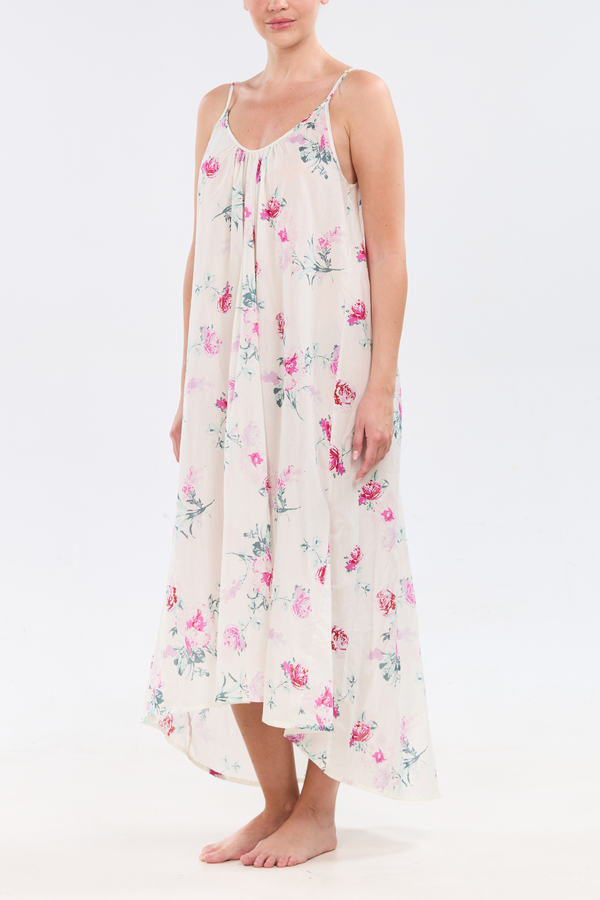 Pour Les Femmes High-Low Dress - Roses
