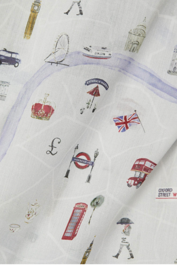 Pour Les Femmes London Pajama Set