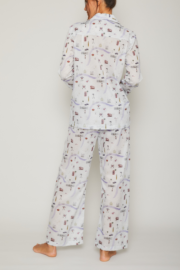 Pour Les Femmes London Pajama Set