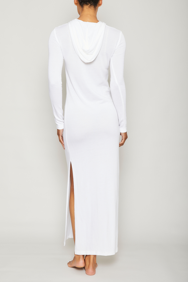 Pour Les Femmes Long Terry Cover Up - White