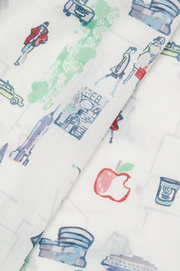 Pour Les Femmes New York City Print Short Set