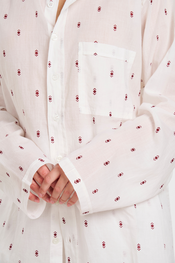 Pour Les Femmes Oversized Short Set - Arrows