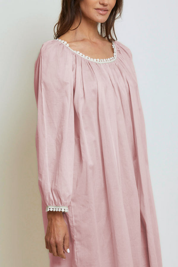 Pour Les Femmes Thilda Long Nightgown - Peach Whip