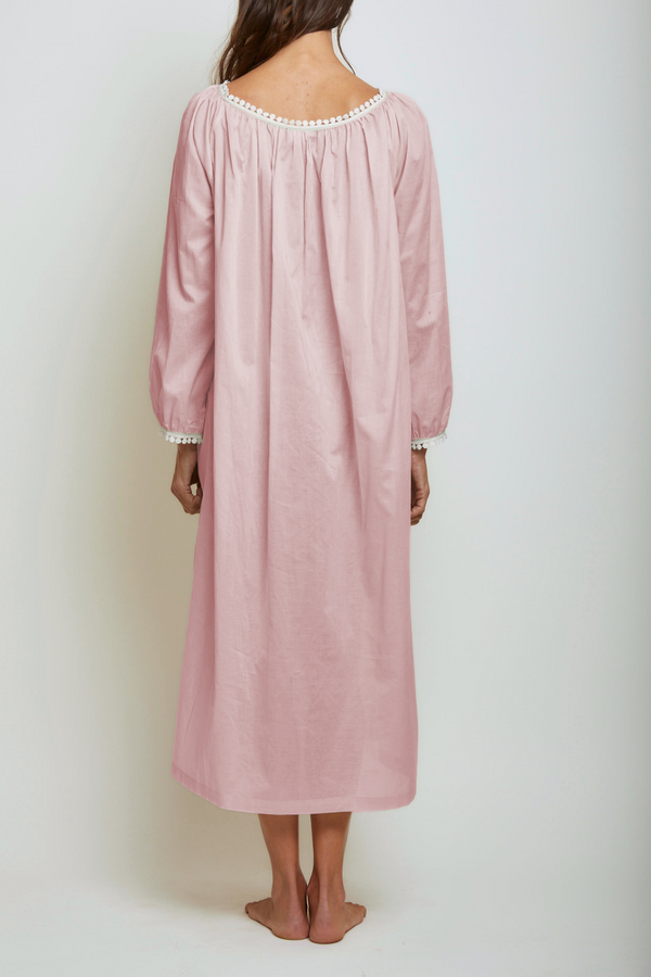 Pour Les Femmes Thilda Long Nightgown - Peach Whip