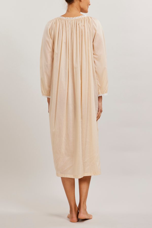 Pour Les Femmes Thilda Long Nightgown - Sand