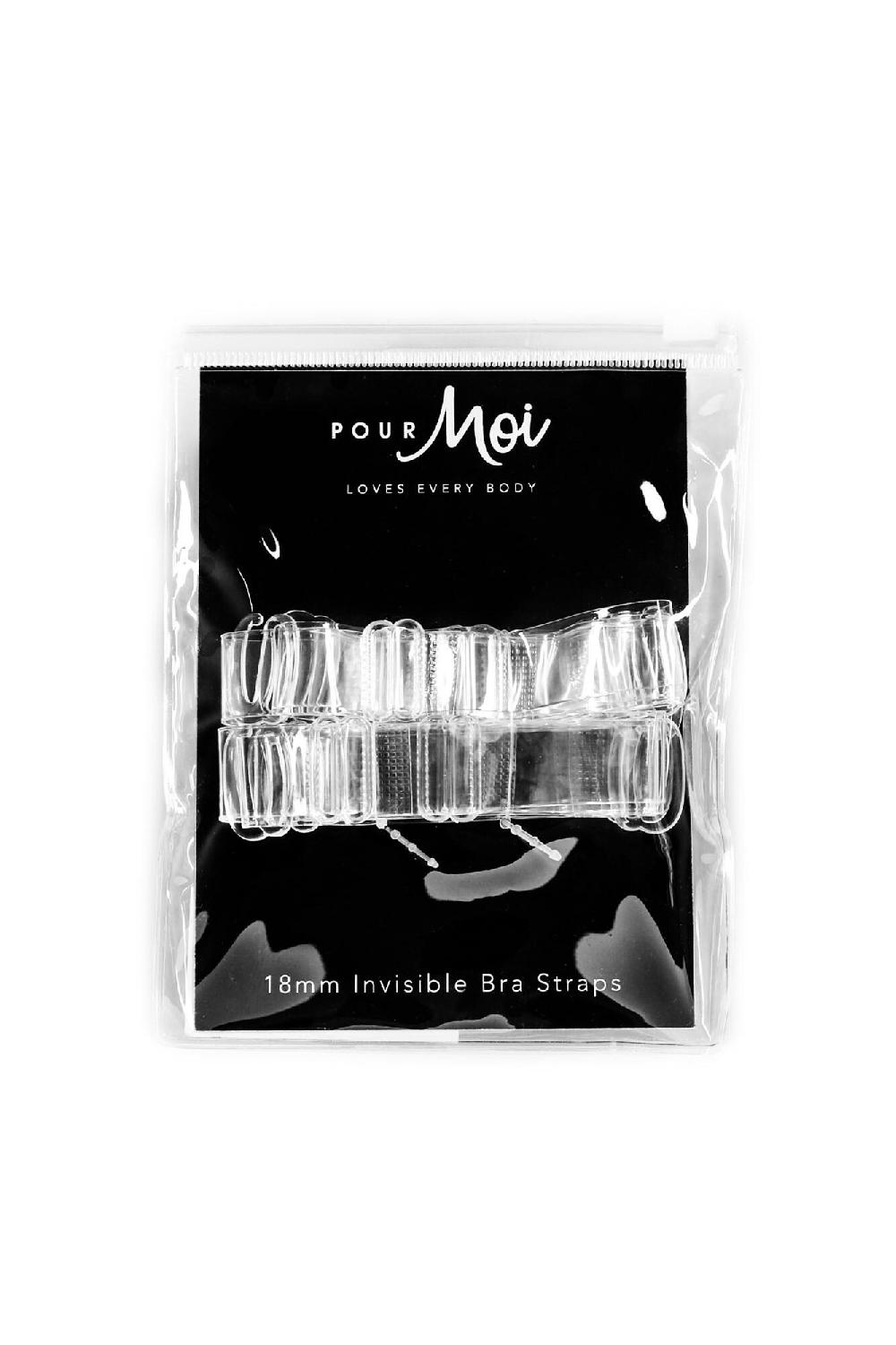 Pour Moi 18mm Clear Bra Straps (Pack Of 2 Pairs) - Clear