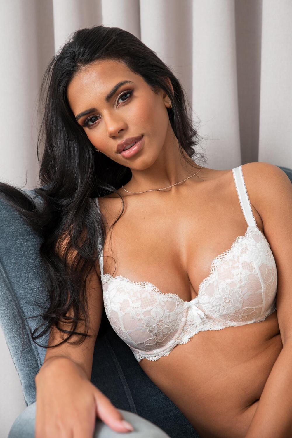 pour moi Amour Padded Balconette Bra - Ivory/Champagne