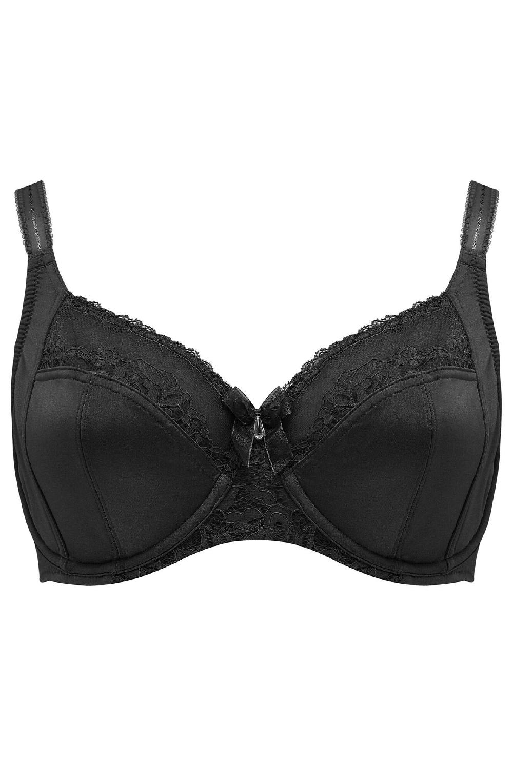 Pour Moi Aura Side Support Underwired Bra D-M - Black