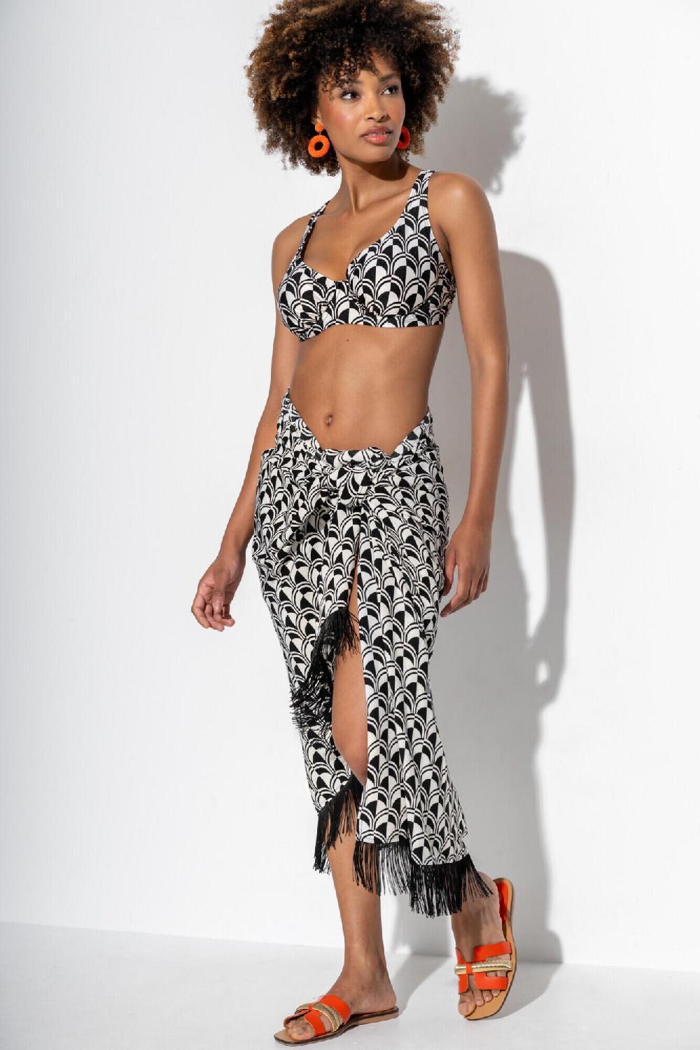 Pour Moi Casablanca Underwired Non-Padded Bikini Top - Mono