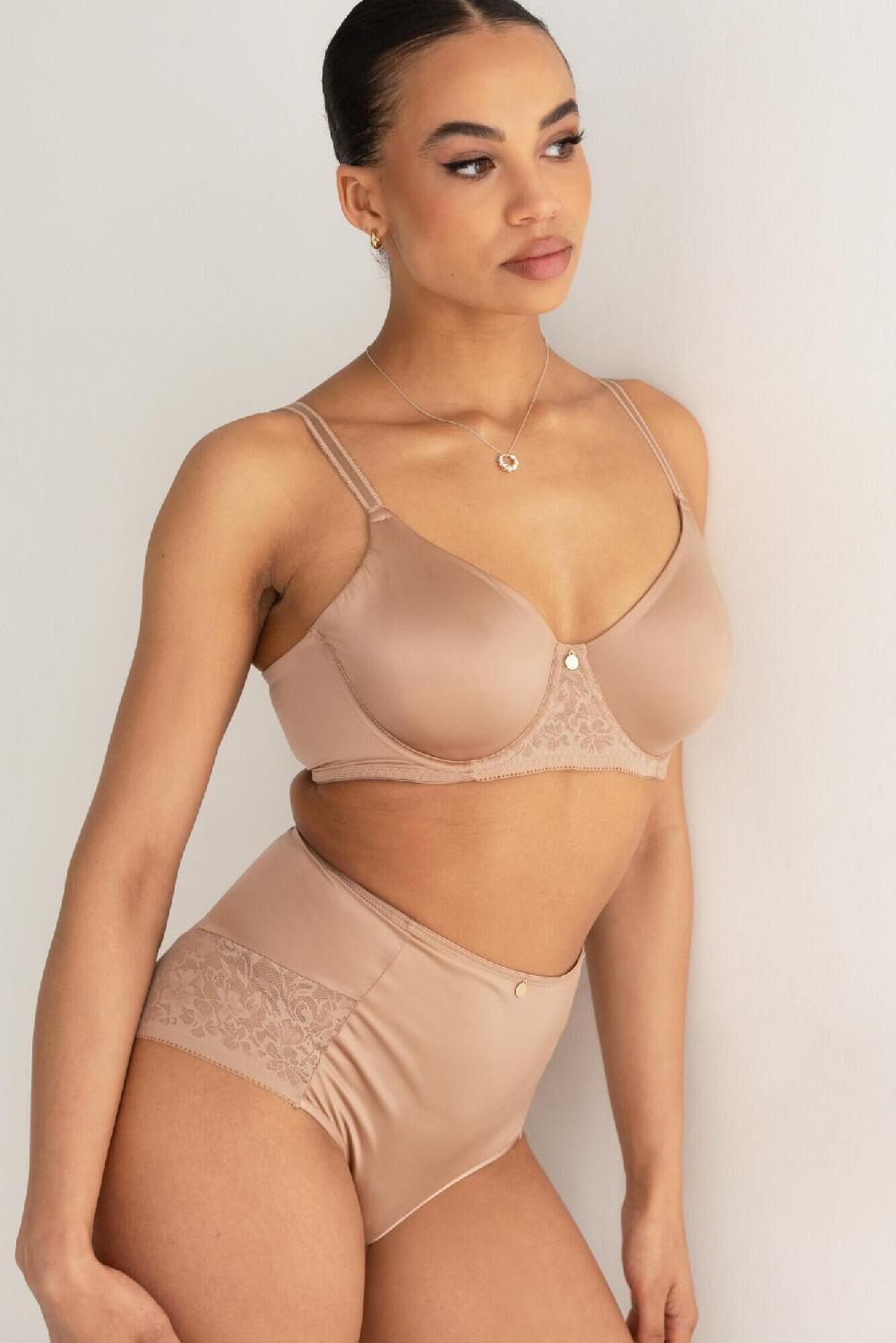 pour moi Effortless No VPL Light Control Lace Deep Brief - Toffee