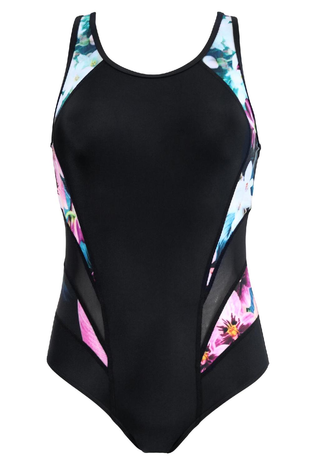 Pour Moi Energy Chlorine Resistant Control Swimsuit - Orchid Floral